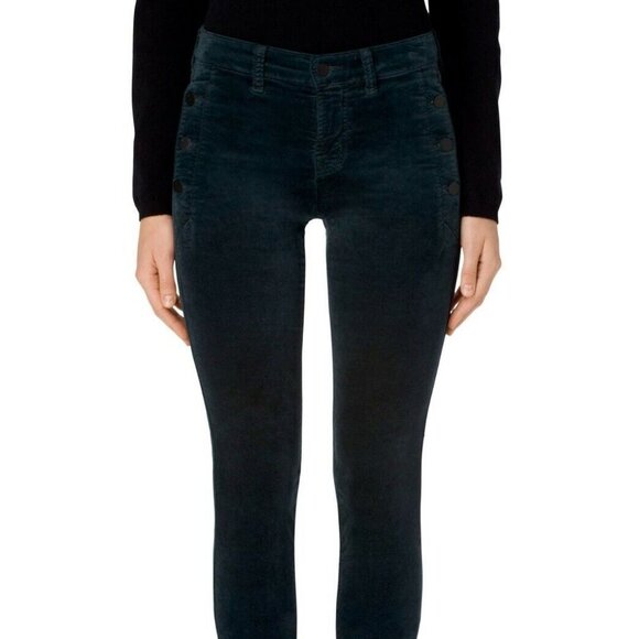 J Brand Zion Moorland Mid Rise Velvet Skinny Jeans - Picture 1 of 5
